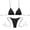 Black #55, variant on Dresfit Simple Two Piece Swimsuit for Women - Breathable Fabric Beach Set Brown M