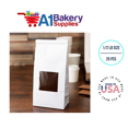 thumbnail image 2 of Bakery Bags Paper Bags Tin Tie Tab Bags Cookie Bags, Coffee Bags Tin Tie Bags (1/2 LB 25 Pack White with Square Window), 2 of 4
