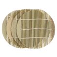 thumbnail image 3 of 4 Pcs 6.69-In Round Bamboo Sushi Rolling Mat, Sushi Roller, Sushi Maker, Sushi Making Kit For Home Japanese Sushi Mat Making Mat Diy Sushi, 3 of 8