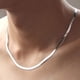thumbnail image 5 of Minnieouse Collar de cadena de hoja de lujo, artesanía exquisita, joyería de plata de ley, collar de plata 925, 50cm Type2 NO2, 5 of 6