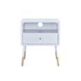 thumbnail image 2 of ACME Sonria II End Table in White & Natural, 2 of 3