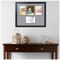 thumbnail image 2 of ArtToFrames Collage Photo Picture Frame with 4 - 5x7" Openings, Framed in Black with Silver and Black Mats (CDM-3926-149), 2 of 8