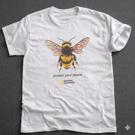 National Geographic Bee t shirt ,funny Bee Tee ,Gift For Her, Woman T-Shirt