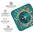 thumbnail image 4 of Pofeuu Around The Planet Print Leather Coasters Set of 6, Round Cups Mugs Mat Pad for Home Kitchen Heat Resistant Drink Coasters,Square, 4 of 7