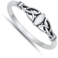 thumbnail image 4 of Celtic Knot Love Loyalty Friendship Ring .925 Sterling Silver Band Jewelry Female Male Unisex Size 9, 4 of 4