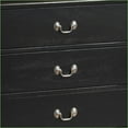 thumbnail image 3 of Dressers Traditional Black Storage Dresser, 33"H x 60"W x 18"D | Black | Particle Board, 3 of 5