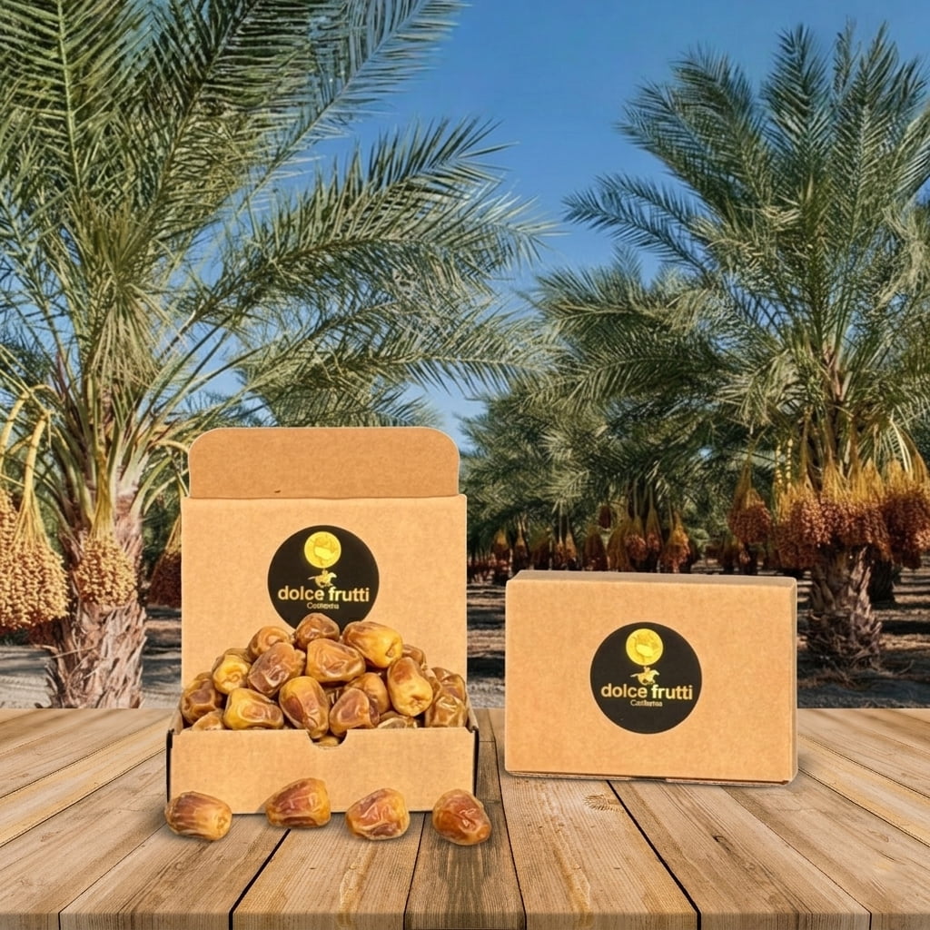 Dolce Frutti Sukkari Dates, Naturally Sweet Soft Dried Dates, 1 Lb