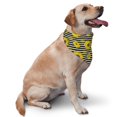 thumbnail image 2 of JUNZAN Sunflowers On Black And White Stripes Dog Bandanas,Dog Bandanas Scarf Triangle Bibs Kerchief Flannel Thicken Cotton Bandana for Small Medium Large Dogs and Cats, 2 of 6