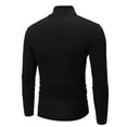 thumbnail image 4 of cllios Men's Mock Turtleneck Sweater Long Sleeve Half Neck Pullover Slim Fit Basic Tops Thermal Casual Ribbed High Neck Pullover Sweater, 4 of 4