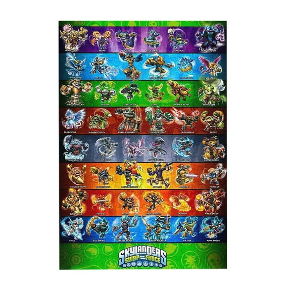 Skylanders Wooden Picture Puzzle 300 Piece Jigsaw Puzzle for Adults Challenging Puzzle Game Gifts