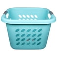 thumbnail image 2 of 6028236 LDRY BKT PLST AQUA 1.5B Sterilite Aqua Plastic Laundry Basket (Pack of 6), 2 of 2
