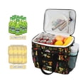 thumbnail image 2 of FORMRS Insulated Cooler Bag 24 Cans Capacity Soft Leakproof Lunch Box with Side Pockets, Various Mushrooms Pattern, 2 of 7