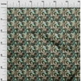 thumbnail image 3 of oneOone Cotton Poplin Twill Brown Fabric Abstract Decorative Floral Fabric For Sewing Printed Craft Fabric By The Yard 56 Inch Wide, 3 of 4