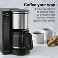 thumbnail image 4 of Hamilton Beach Premium 12-Cup Programmable Drip Coffee Maker Machine with Glass Coffee Pot, Black, 4 of 9