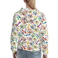 thumbnail image 7 of Lsque Cartoon Labrador Retriever Pattern Casual Women's Hoodie,Hooded Sweatshirt with Kangaroo Pocket,Pullover Hoodie with Eye-catching Drawstrings-Small, 7 of 7