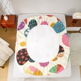 thumbnail image 5 of Manfei Cartoon Dinosaur Egg Twin Sheet Sets,Multicolor Geometric Dots Twin Fitted Sheet,Modern Colorful Aesthetic Flat Sheet For Girl Boy,Luxury Bedroom Decor,3 Pieces, 5 of 7