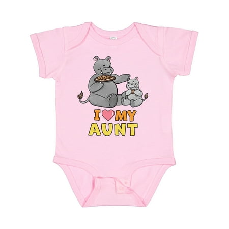 

Inktastic I Love My Aunt Hippos Gift Baby Boy or Baby Girl Bodysuit