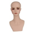 thumbnail image 3 of Maniquí Cabeza Soporte Exhibidor Gorro Peluca Soporte Accesorios PVC Ligero Fácil de Limpiar Adecuado para Salón Tienda Fotografía Entrenamiento Maqui Estilo H, 3 of 8