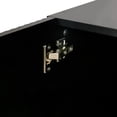 thumbnail image 6 of mteryoing Minimalism Sideboard Buffet Cabinet Accent Cabinet With 3 Doors Shelves Buffet Cabinet For Entryway Kitchen, 6 of 9