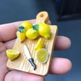 thumbnail image 3 of Resina 1: 6 Muñeca Tab de Muebles de cocina Regalos Zulema Tabla de cortar de casa de muñecas, 3 of 8