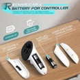 thumbnail image 5 of HURRA Charging Dock for Meta Quest 3S/Quest 3/Quest 2/Quest Pro, Fast Charging Station with LED Indicator/Magnetic Charging Headset & Controllers, 2 Rechargeable Batteries, USB-C Charger & Cable, 5 of 5