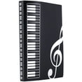 thumbnail image 1 of Carpeta de almacenamiento de documentos de papel para archivos de partituras de música de plástico. Tamaño A4, 40 bolsillos Ormromra CQ344-1, 1 of 5