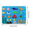 thumbnail image 2 of Educación La Primera Infancia 3DIY Juegos Fieltro 3D Impresión Tablero Aprendizaje Guión Gráfico (Océano), 2 of 6