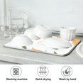 thumbnail image 7 of Yayeee Dish Drying Mat for Kitchen Counter Ultra Absorbent Easy Clean Pad 18x16", Orange, 7 of 7