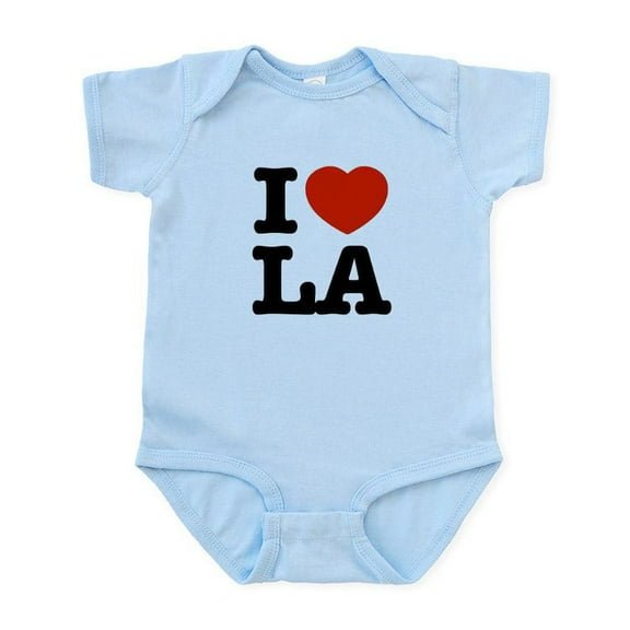 CafePress - I Love LA Infant Bodysuit - Baby Light Bodysuit, Size Newborn - 24 Months