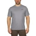 thumbnail image 2 of Milwaukee 414G-M Tee Shirt Workskin M Short Sleeve Men's Crew Neck Gray Lightweight Performance Gray, 2 of 5