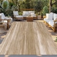 thumbnail image 2 of Brown Outdoor Rug for Patio/Deck/Porch, Non-Slip Large Area Rug 5 x 7 Ft, Vintage Modern Abstract Art Ombre Indoor Outdoor Rugs Washable Area Rugs, Reversible Camping Rug Carpet Runner, 2 of 8