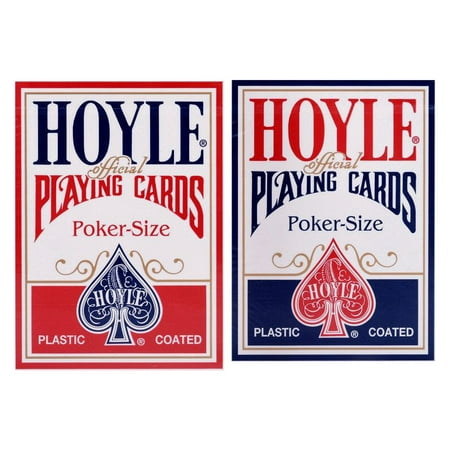 1 Deck Hoyle Standard Poker Playing Cards Red or Blue Brand New