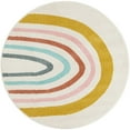 thumbnail image 2 of Unique Loom Whimsy Kids Collection Area Rug - Rainbow (4' 1" Round Ivory/Yellow), 2 of 9