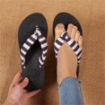thumbnail image 4 of Arch Support Flip Flops for Women, Orthotic Thong Sandals with Yoga Mat Cushion and Contoured Midsole, Slip On Summer Beach Walking Sandals, Lightweight Indoor Outdoor White 42, 4 of 7