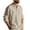 Khaki, variant on Xzbqbs Mens Linen Polo Shirts Casual Long Sleeve Button Shirts Lightweight Pullover Tops Classic Golf Shirts Dress Shirts for Men