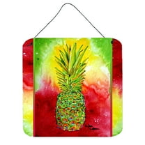 Carolines Treasures 8395DS66 Pineapple Wall or Door Hanging Prints 6x6 multicolor