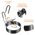 thumbnail image 4 of Uxcell 4Pcs Egg Rings 3" Stainless Steel Nonstick Cooking Ring for Griddle Frying Eggs Sandwich Breakfast, 4 of 7