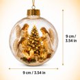 thumbnail image 3 of Arghm Lighted Christmas Ball Ornament with Winged Figures, Holiday Decoration for Tree, Gifts, Candles, and Lamp, 3 of 6