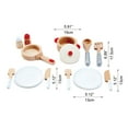 thumbnail image 4 of Hape Cook & Serve Wooden Kitchen Accessory Playset, 13 Pieces, 4 of 7