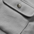 thumbnail image 6 of Men's Tweed Blazer Coat Casual Solid Color Long Sleeve Button Down Cardigan Work Jacket Double Pockets Lapel Fashion Business Office Outfits Essential Gift For Him | JASKFLY,Gray L, 6 of 8