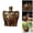 03 Wu-Tang Forever, variant on Crafted Whisky Bottle for Home Bar,Handblown 3D Sculpted Glass Liquor Decanter, Elegant Square Clear Glass Spirit Bottle for Bar Display & Storage