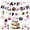 A, variant on NovaStitch Halloween Theme Party Decor Letter Banner Kit Spooky Alphabet Bunting Garland for Home Haunted House Celebration Supplies