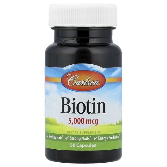 Carlson Laboratories Biotin 5000 mcg 50 Tablet