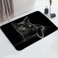 thumbnail image 3 of YISUEMI 24x16 Inches Super Absorbent Floor Mat, Dirt-Repellent Floor Mat for Bathroom, Memory Foam Bath Mat Set,Shower Mat, Non-Slip, Microfibre Bath Mats Black Cat, 3 of 5