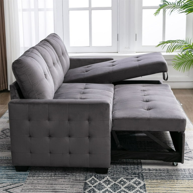Sleeper Sectional Sofa With Storage Chaise Matttroy