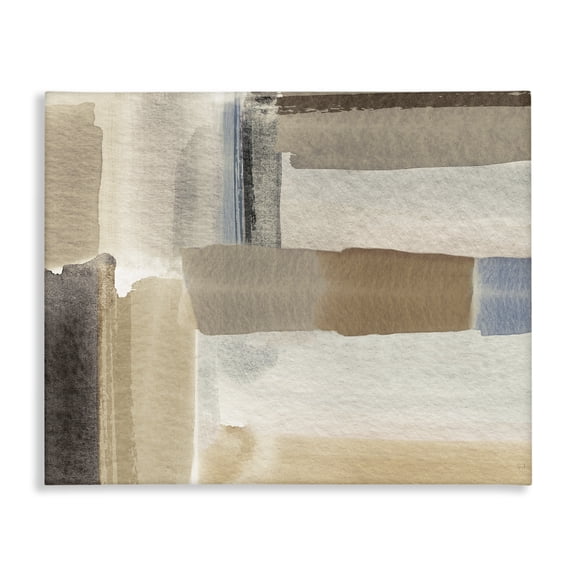 Stupell Industries Contemporary Soft Brushed Neutral Pattern Canvas Art, 20 x 16, by Susan Jill