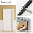 thumbnail image 3 of Koudecy Weather Stripping Door Seal, 40 ft Door Weatherproofing Strip with Kerf Design, V-Shaped Foam Soundproofing Strip for Exterior Windows and Doors, Suitable for Large Gaps, Easy to Install, 3 of 7