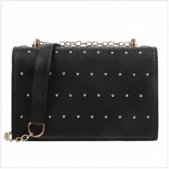 Phenofice Women's Black PU Crossbody Shoulder Bag for Daily Use, Stylish and Practical Handbag