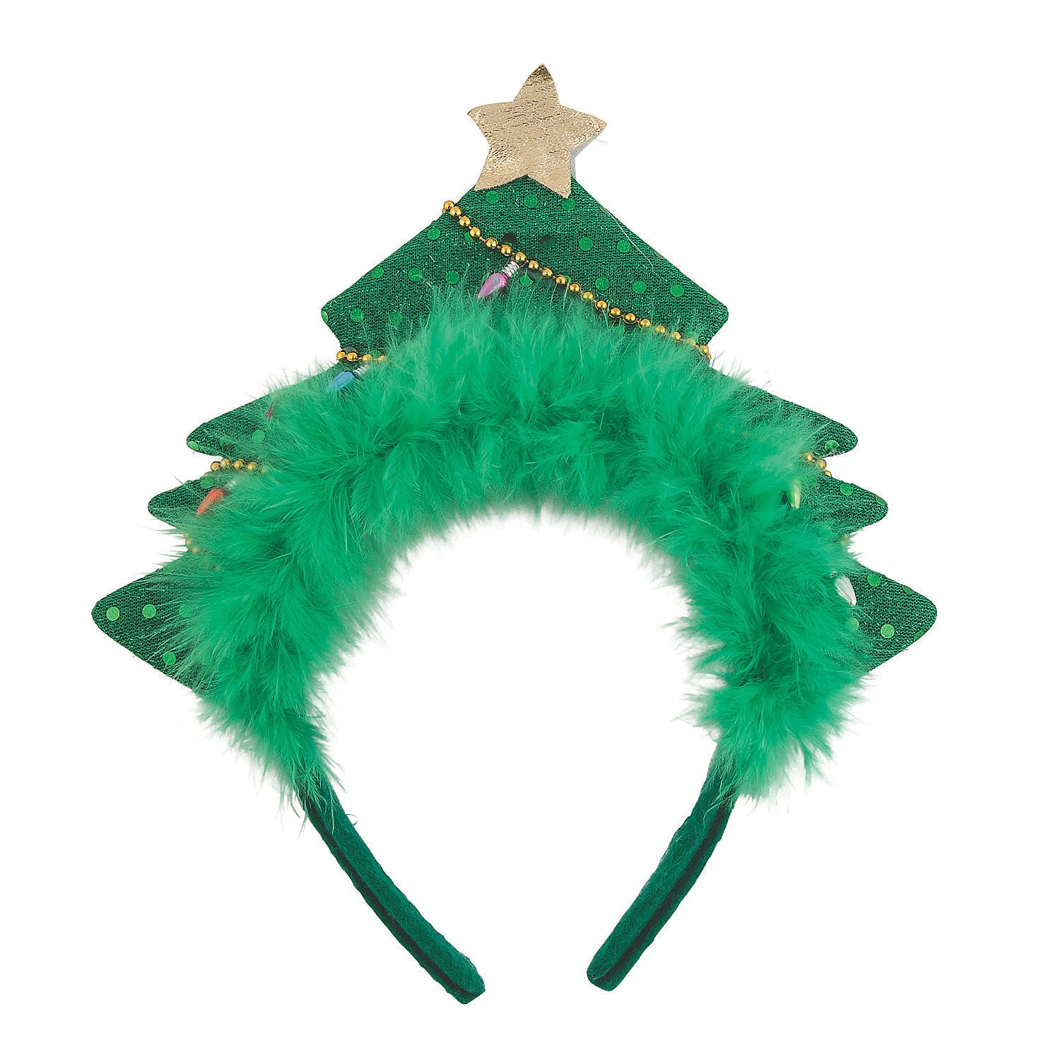 Christmas Tree Headband (Pc/Upc, 6Pc) Apparel Accessories 6 Pieces