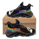 thumbnail image 1 of Zapatillas de tenis con bonito estampado de corazón para parejas gay, para otoño e invierno, para el trabajo, el hospital, para correr, ligeras, con cordones y de malla., 1 of 6